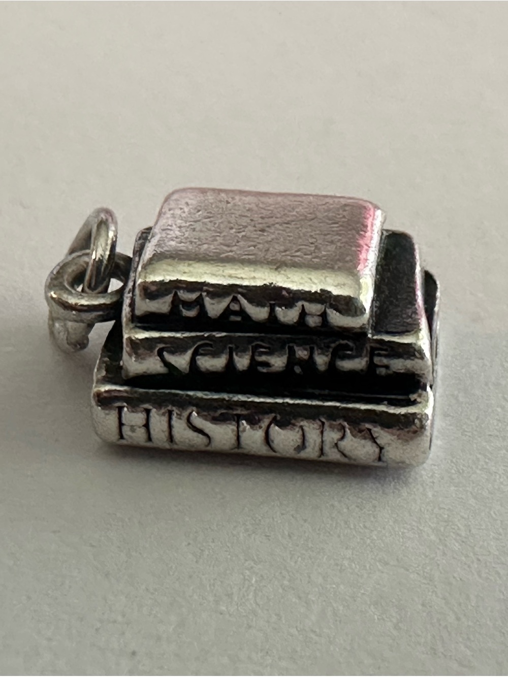 Retired James Avery Book Stack Charm Pendant
